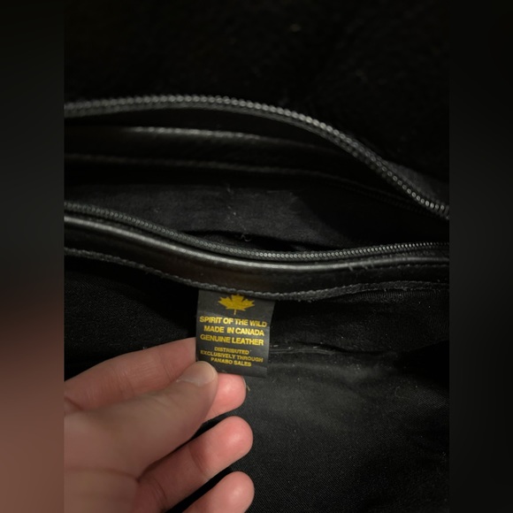 Black Leather Handbag - Picture 3 of 4